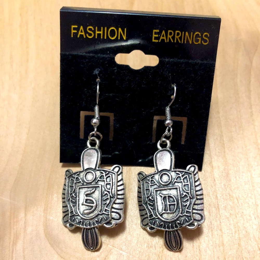 TVD shield earrings